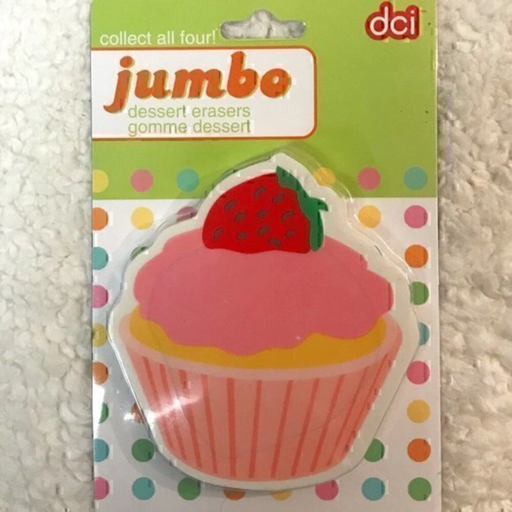 🎉 2/$10 DCI Jumbo "Cupcake Desert" Eraser